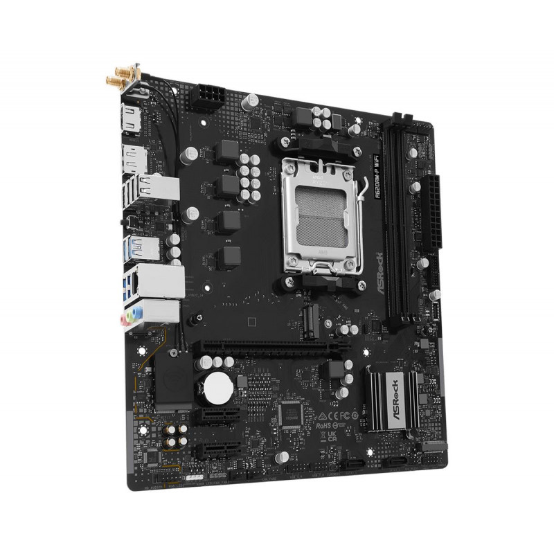 ASRock A620AM-P WIFI μητρική, AMD A620A, Socket AM5, microATX