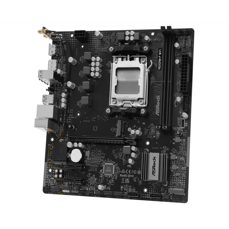 ASRock A620AM-P WIFI μητρική, AMD A620A, Socket AM5, microATX