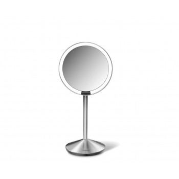 simplehuman πτυσσόμενος καθρέφτης με αισθητήρα, 12 cm, επαναφορτιζόμενος, βουρτσισμένο ανοξείδωτο ατσάλι