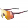 Uvex Sequenze CV γυαλιά ποδηλασίας, Cranberry Matt / Mirror Red