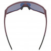 Uvex Sequenze CV γυαλιά ποδηλασίας, Cranberry Matt / Mirror Red