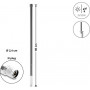 Delock WiFi 5800 MHz κεραία N αρσενικό βύσμα 10 dBi παγκατευθυντική σταθερή εξωτερικού χώρου γκρι 60 cm (60767)