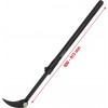 KS TOOLS Τηλεσκοπικός Λοστός με Αρθρωτή Κεφαλή Κυλίνδρου, 600-915 mm (911.8187)
