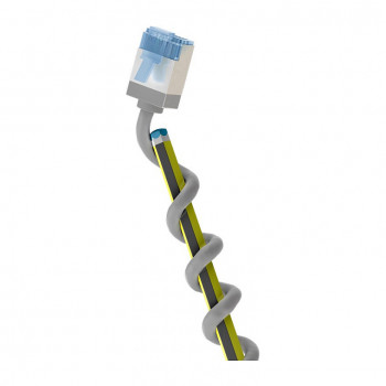 Goobay Slim Cat6a U/FTP Καλώδιο patch RJ45, 1 m, Γκρι