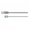 Goobay Slim Cat6a U/FTP Καλώδιο patch RJ45, 1 m, Γκρι