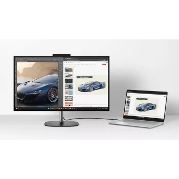HP OmniStudio X 27-cx0451ng 27 ιντσών QHD All-in-One-PC - Intel Core Ultra 5 325, 12GB RAM, 512GB SSD, Windows 11 Home (DE)