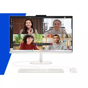 HP OmniStudio 27-cw0470ng 27 ίντσες FHD All-in-One-PC - AMD Ryzen AI 7 445, 16GB RAM, 512GB SSD, Windows 11 Home (DE), λευκό