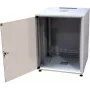 IT-Budget 19 inch Ράφι δικτύου SJB, 12U, ΠxΒ 600x600 mm, γυάλινη πόρτα, πίσω τοίχωμα, Ανοιχτό γκρι (W-3987-01-02-011-BBL)