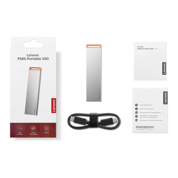 Lenovo PS8S 2TB φορητός εξωτερικός SSD, USB 3.2 Gen 2, USB-C, Cool Gray (4XB1T88413)