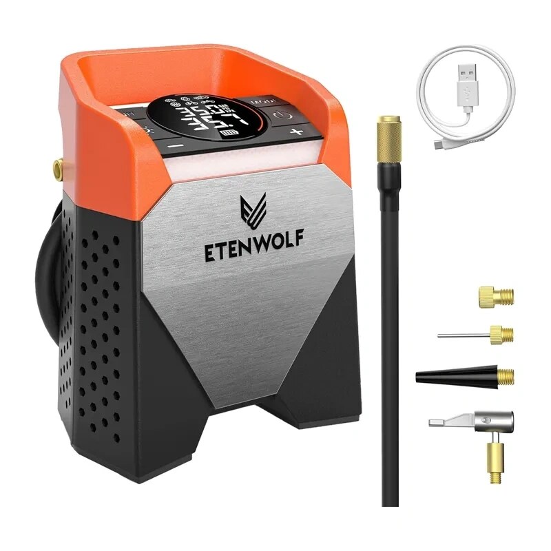 Etenwolf S5 επαναφορτιζόμενη αντλία ελαστικών, 11,03 bar, 15.600 mAh