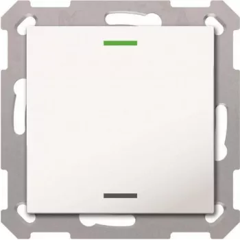 MDT TAL-5501002.02S KNX Διακόπτης Light55 1-πλός RGBW Λευκό γυαλιστερό Neutral Secure