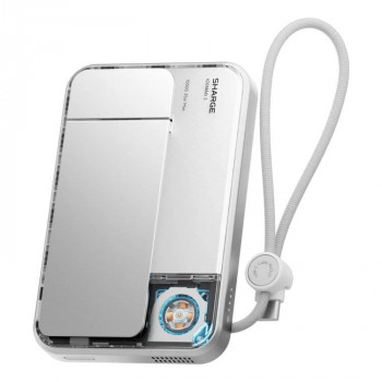 SHARGE ICEMAG 3 powerbank, 10.000 mAh, 25 W Qi2, 35 W USB-C, λευκό