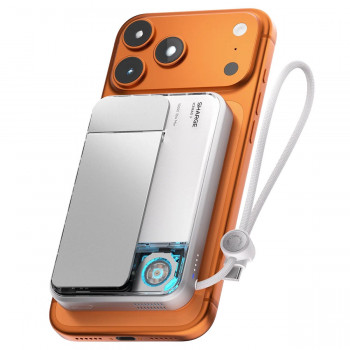 SHARGE ICEMAG 3 powerbank, 10.000 mAh, 25 W Qi2, 35 W USB-C, λευκό