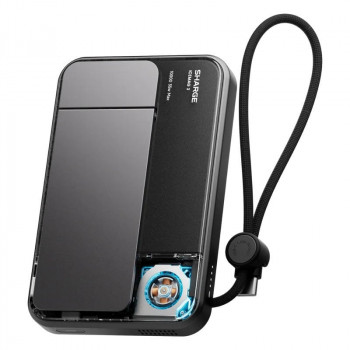 SHARGE ICEMAG 3 powerbank, 10.000 mAh, 25 W Qi2, 35 W USB-C, μαύρο