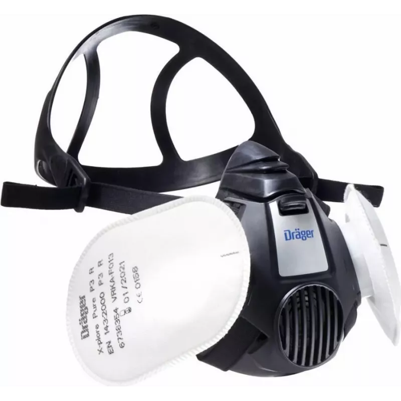 Dräger X-plore 3500 μισή μάσκα σετ τεχνίτη με 2x FilterPure P3 (R56960)