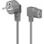 DSIT Καλώδιο τροφοδοσίας Schuko σε IEC C13, 2 m, γκρι