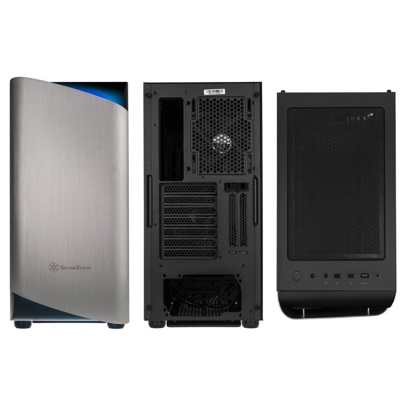 SilverStone Seta A1 Mid Tower, Tempered Glass - μαύρο/ασημί
