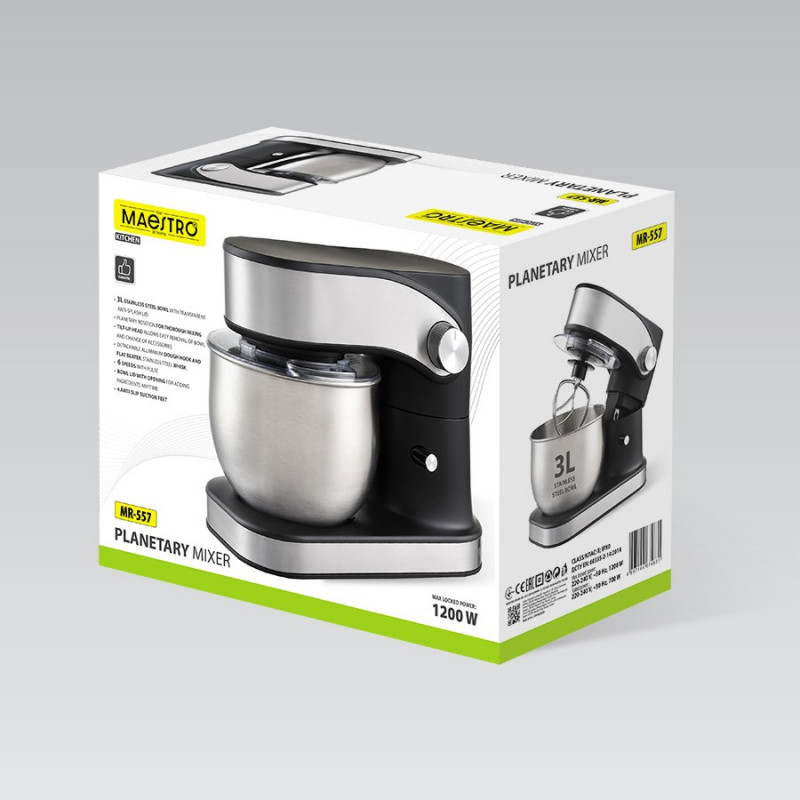 MEO MR-557 MAESTRO Πλανητικό μίξερ, Μπολ 3 l, 1200 W