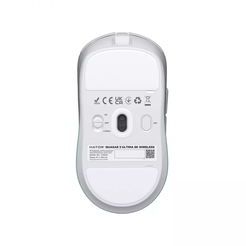 Hator Quasar 3 Ultima Gaming ποντίκι, λευκό/μέντα (HTM761)