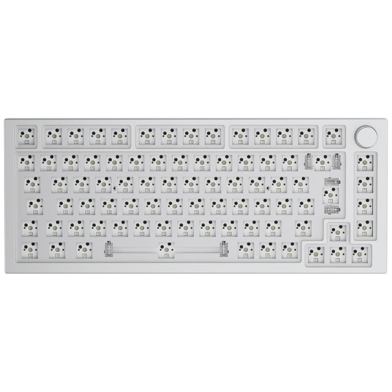 Glorious GMMK Pro White Ice 75% TKL Πληκτρολόγιο - Barebone, ISO-Layout, Ασημί