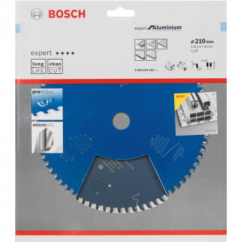 Bosch Δίσκος Κοπής Expert for Aluminium Ø 210 mm, 72 Δόντια, Οπή 30 mm (2608644105)