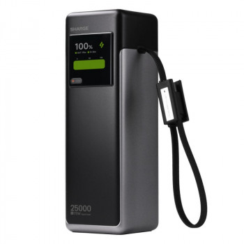 SHARGE HyperTower 170 powerbank, 25.000 mAh, 170 W, 4-in-1, μαύρο