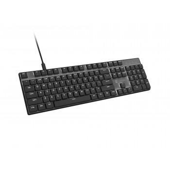 Natec Amberjack Ενσύρματο πληκτρολόγιο, US-Layout, Γραμμικά Hot-Swap-Switches, Λευκός οπίσθιος φωτισμός, Anti-Ghosting, Καταγραφή macro, Μαύρο/Γκρι (NKL-2391)