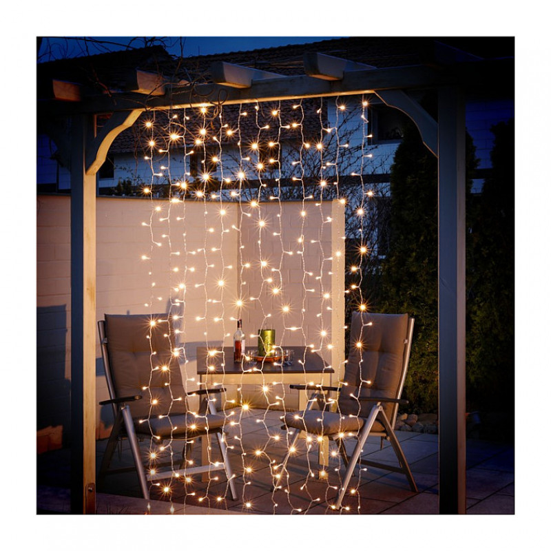 Goobay 300 LED κουρτίνα φωτός διάφανη 2,5 m