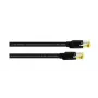Cordial Cat5e S/UTP καλώδιο patch RJ45, 0,3 m, μαύρο