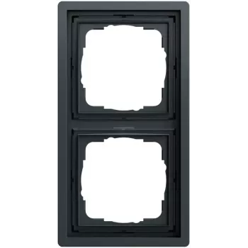 Gira 0212173 πλαίσιο κάλυψης 2 θέσεων, Gira F100, ανθρακί (βαμμένο)