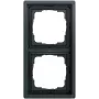 Gira 0212173 πλαίσιο κάλυψης 2 θέσεων, Gira F100, ανθρακί (βαμμένο)
