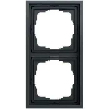 Gira 021283 πλαίσιο κάλυψης 2 θέσεων, Gira F300, ανθρακί (βαμμένο)