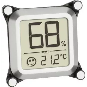TFA Dostmann θερμόμετρο/υγρόμετρο humidor, ασημί, 30.5056.54