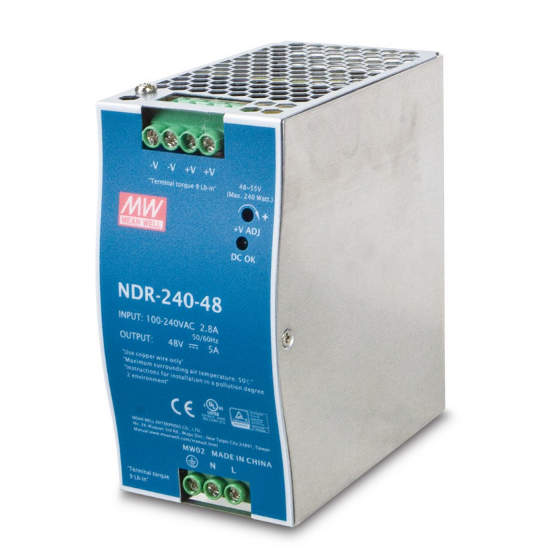 PLANET PWR-240-48 μονάδα τροφοδοτικού 240 W μπλε, γκρι