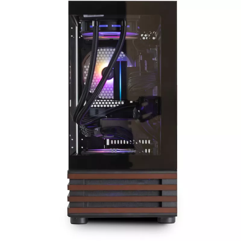 Thermaltake LCGS View 170WS Επιτραπέζιος υπολογιστής, μαύρο/ξύλο, Windows 11 Home
