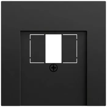 Gira 027674 πλάκα κάλυψης TAE USB System 70, μαύρο