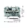 WAGO 2002-1201 μπλοκ ακροδεκτών, 5,2 mm, 48,5 mm, 32,9 mm, 800 V