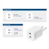 ACT Φορτιστής USB-C 100W 2 θυρών με Power Delivery 3.2, PPS, AVS, QuickCharge και GaNFast
