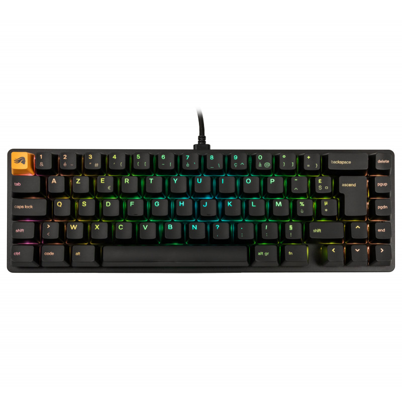 Glorious GMMK 2 Compact Πληκτρολόγιο – Fox Switches, FR-Layout, Μαύρο