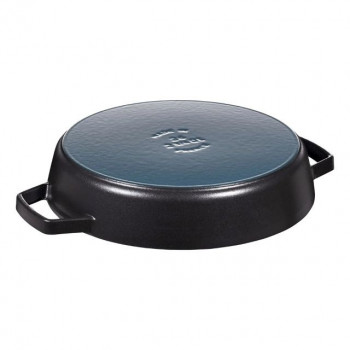 Zwilling Staub Τηγάνι από χυτοσίδηρο με 2 λαβές, 26 cm, μαύρο σατινέ (40511-725-0)