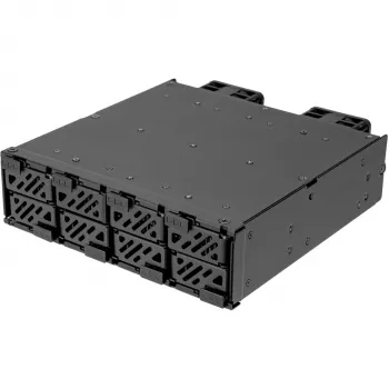 SilverStone FSM08B-MS Πλαίσιο δίσκου, Μαύρο