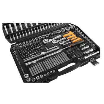 Neo Tools 10-218 Σετ εργαλείων, 300 τεμ., 1/2, 3/8, 1/4 υποδοχή