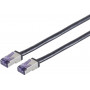 Shiverpeaks Cat6a S/FTP Καλώδιο δικτύου RJ45, 50 m, Μαύρο