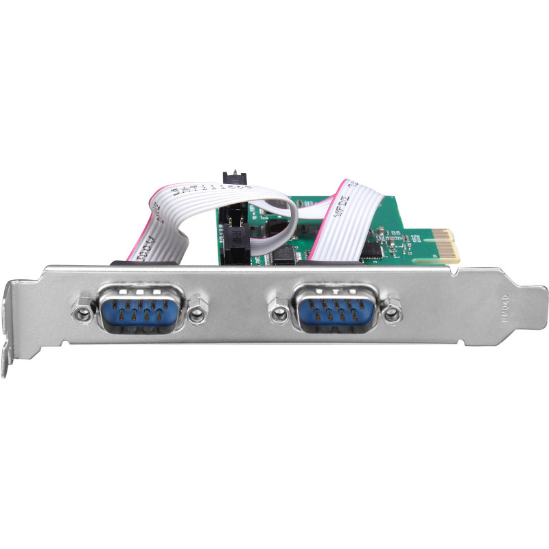 InLine® Κάρτα διασύνδεσης PCIe x1, 4x RS-232, Low Profile