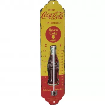 TFA Dostmann NOSTALGIC ART Coca Cola Θερμόμετρο κίτρινο, κόκκινο