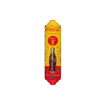 TFA Dostmann NOSTALGIC ART Coca Cola Θερμόμετρο κίτρινο, κόκκινο