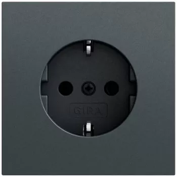 GIRA 418873 SCHUKO Πρίζα System 70, ανθρακί