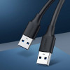 Ugreen US102 καλώδιο USB 2.0 βύσμα σε βύσμα, 0,5 m, μαύρο