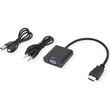 Secomp STANDARD Καλώδιο προσαρμογέα HDMI σε VGA + ήχου, αρσενικό/θηλυκή, 0,23 m