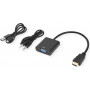 Secomp STANDARD Καλώδιο προσαρμογέα HDMI σε VGA + ήχου, αρσενικό/θηλυκή, 0,23 m